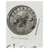 1917 Nfld 25 Cent -silver