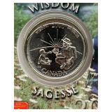 2000 Cdn 25 Cents 'wisdom' Bu