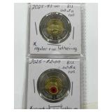 2 X 2025 Cdn $2 Varieties - Bu