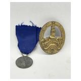 2 German Pins/Medals