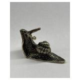 Miniature Brass Statue - Snail