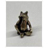 Miniature Brass Statue - Frog