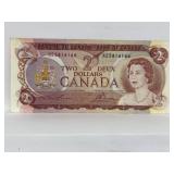 1974 Cdn 2 Dollar Bill - Lawson - Bouey