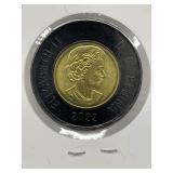 2022 Cdn Black Rim Toonie