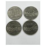 4 X Cdn $ 1 Coins - 1867-1982