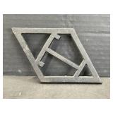 Vintage Trivet - Diamond Shaped with ' T '