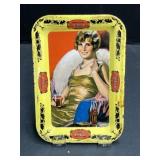 Vintage Coca-Cola 'Woman in Evening Gown' Tip Tray