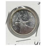 1965 Cdn 25 Cent