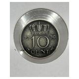 1956 Neth 10 Cent