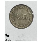 1965 Neth 1/4 Gulden