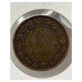 1907 Cdn Large Penny
