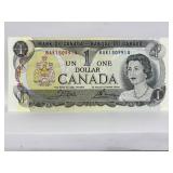 1973 Cdn 1 Dollar Bill - Drow/ Bouey