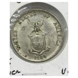 1944 Philippines 50 Centavos