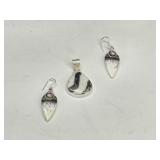 Sterling 925 Silver White Buffalo Turquoise