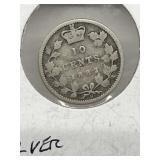 1882 Cdn 10 Cents- Silver