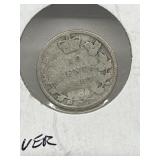 1887 Cdn 10 Cents- Silver