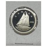 2008 Cdn 10 Cents Silver Proof