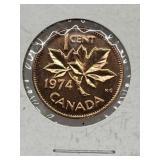 1974 Cdn 1 Cent Proof