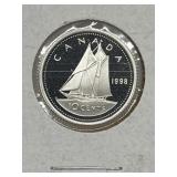1998 Cdn 10 Cents Silver Proof