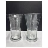 2 Coca-Cola Glasses
