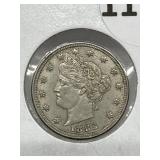 1883 Us A 5 Cent - Liberty - Silver