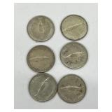 6 X Cdn 10 Cents - 1867-1967