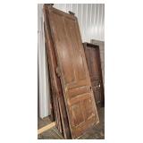 6 antique doors 38" x 111" & 38" x 8