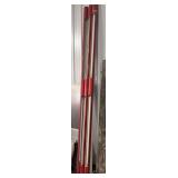 3 red fluorescent lights - apx 123" & 1 white 64"