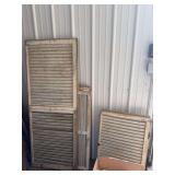 5 antique shutters