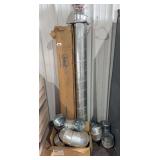 6" sheet metal duct work & fittings