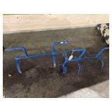 2 metal saddles