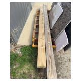 2 wood 4" x 6" posts 121" & 130"l