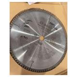 12” carbide tipped blade, radial metal saw blade