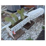 2- 33” wrought iron planter boxes