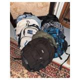 Lot of backpacks