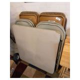 3 card tables & 8 chairs