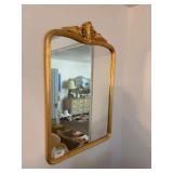 2 gold framed wall mirrors