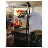 Pair of Black Plastic Shelves