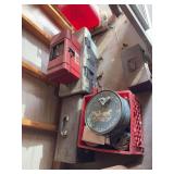 Tool boxes under work bench