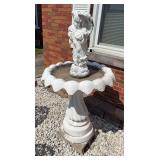 Large concrete bird bath( damaged)