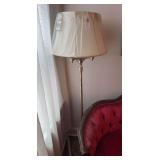 Floor lamp with wood base 61"