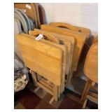 2 sets of 4 TV trays