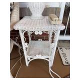 Pair of wicker lamp tables 17" x 24" x 17"