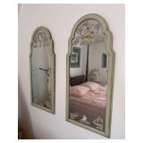 Pair of framed mirrors