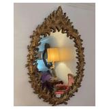 Gold frame mirror 32" x 51"