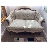 Victorian style loveseat
