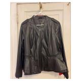Brand new leather look ladies jackets in black and red