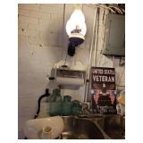 Lamp, Ball Jars, Signage, Bedpan