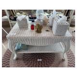Wicker coffee table 31" x 18" x 20"