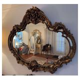 Gold frame mirror 57" x 48"
